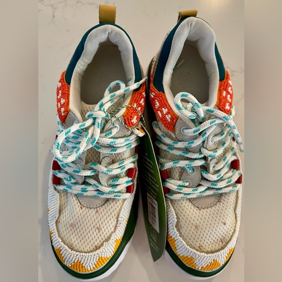 FARM Rio Multicolor Beaded Sneakers US Size 8 NWT $185 - Picture 4 of 7